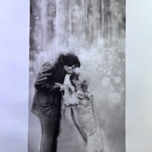 Sylvester Stallone and his dog Print